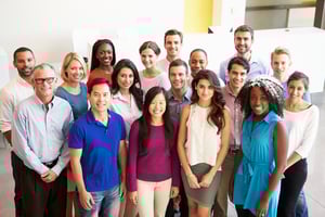 Multi-cultural & ages_business casual group