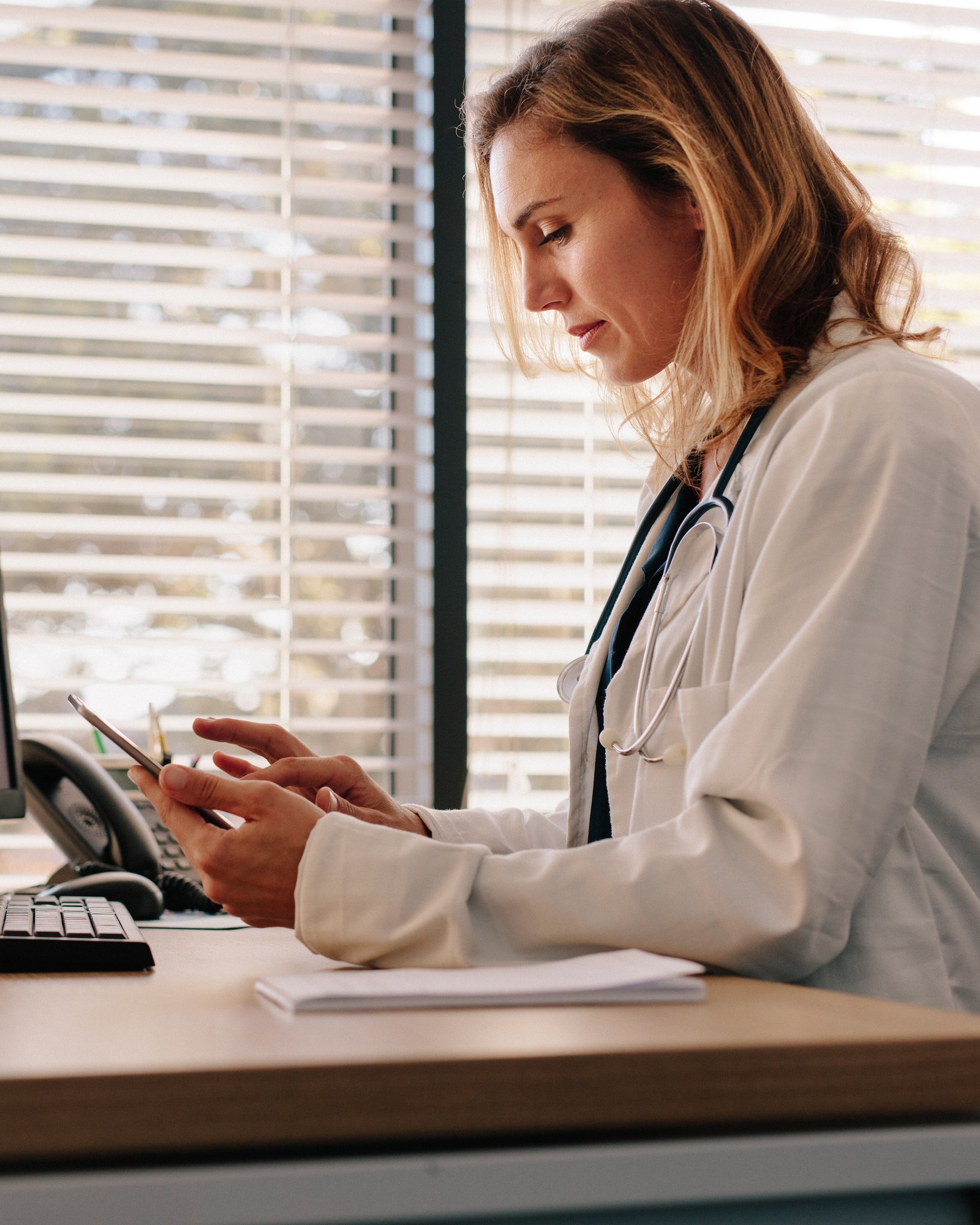 Female Doctor on Tablet-1