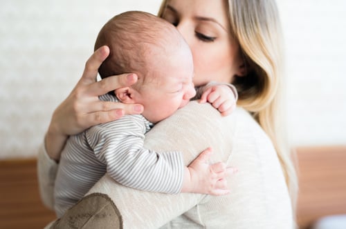 mother with newborn baby