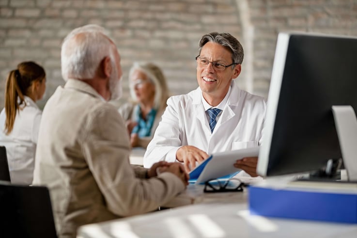 Doctor consulting with a patient
